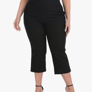 Charter Club Black Capris Women’s 18W Classic Fit Front Pockets stretch